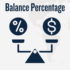 Balance Percentage with scale icon