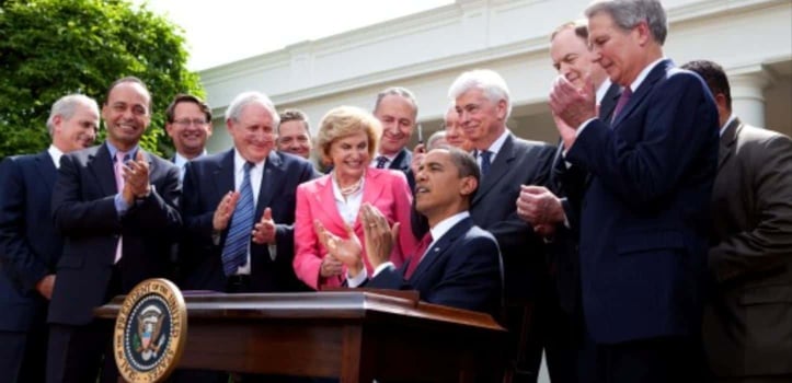 President Obama signing the CARD Act