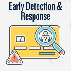 Early fraud detection graphic Early fraud detection graphic