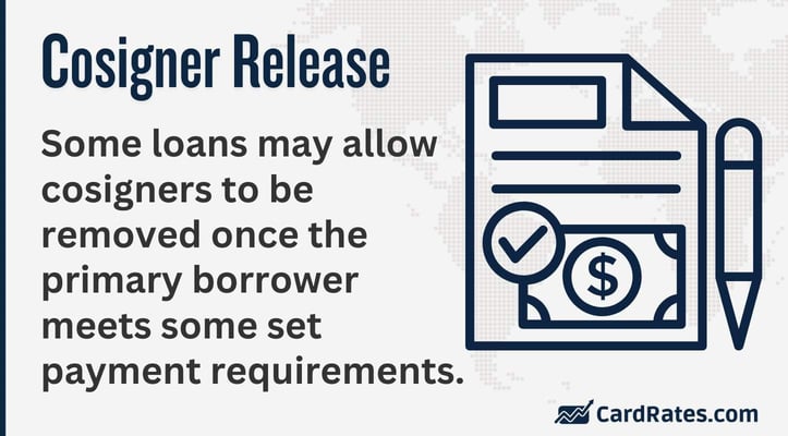 Cosigner release graphic Cosigner release graphic