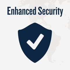 Enhanced security with shield icon Enhanced security with shield icon