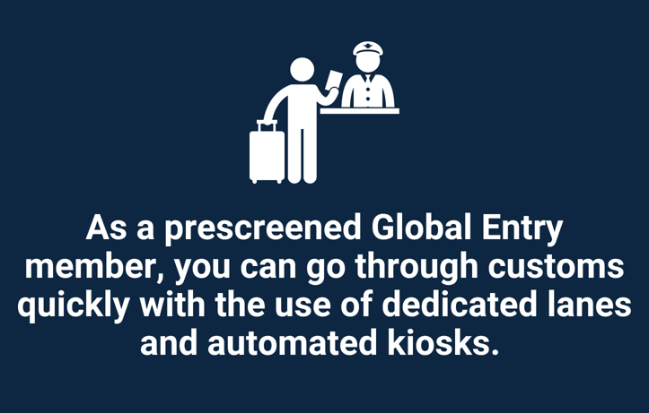 Infographic about benefits of global entry Infographic about benefits of global entry