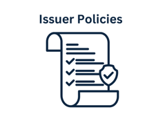 Issuer Policies with scroll illustration