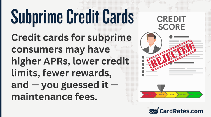 subprime credit cards graphic subprime credit cards graphic