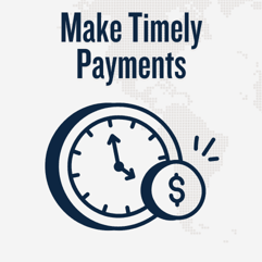 Make timely payments icon