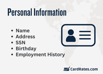 Personal information included in credit report Personal information included in credit report