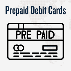 Prepaid debit card icon Prepaid debit card icon