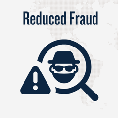 Reduced fraud liability with hacker illustration Reduced fraud liability with hacker illustration