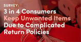 Survey: 3 in 4 Consumers Keep Unwanted Items Due to Complicated Return Policies