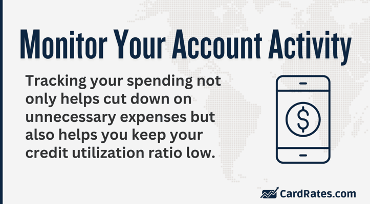 Monitor your account activity infographic