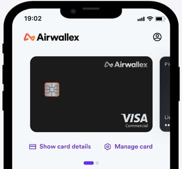 Mobile interface for managing borderless cards