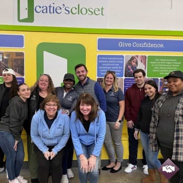 Direct Federal volunteers at Catie's Closet Direct Federal volunteers at Catie's Closet
