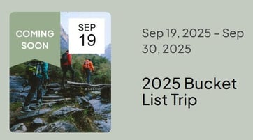 Gobundance Bucket List Trip details Gobundance Bucket List Trip details