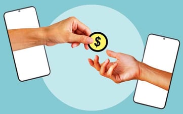 depiction of mobile payment