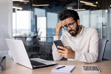 frustrated businessman