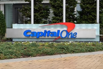 Capital One sign Capital One sign