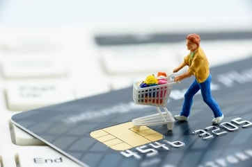 shopper on large card shopper on large card