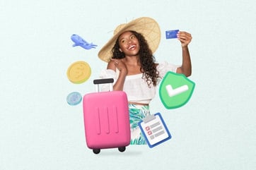 Graphic Showing Credit Card Travel Perks Graphic Showing Credit Card Travel Perks