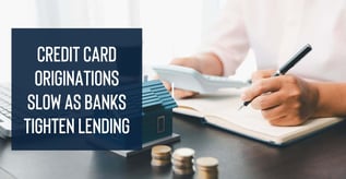 Credit Card Originations Slow as Banks Tighten Lending
