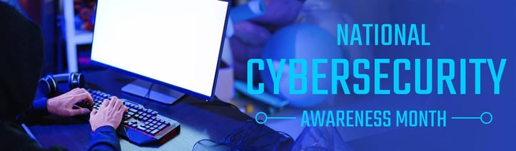 Cybersecurity awareness month banner Cybersecurity awareness month banner