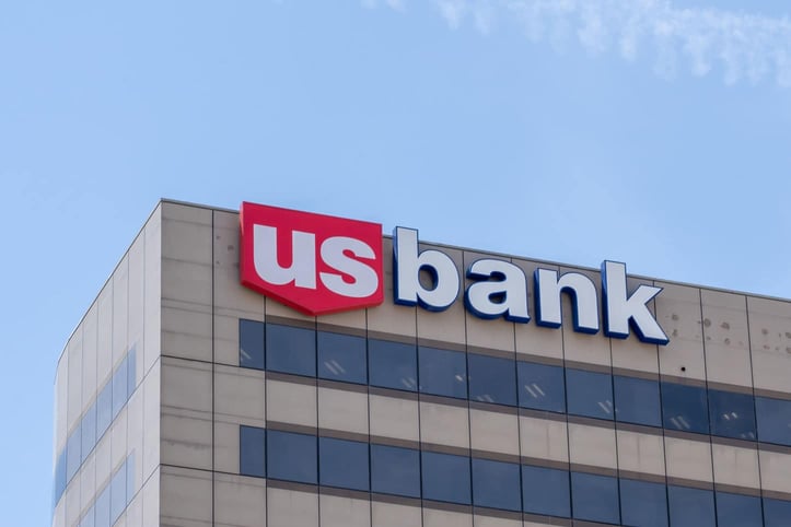 U.S. Bank sign on building U.S. Bank sign on building