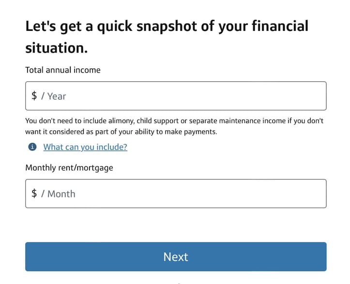 Capital One Venture X preapproval step 5 screenshot Capital One Venture X preapproval step 5 screenshot