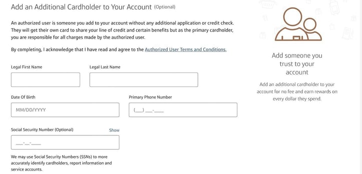 Capital One Savor Application Step 4