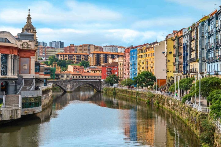 buildings in Bilbao, Spain