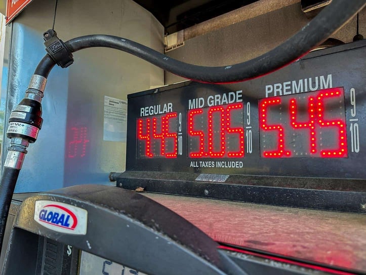 Photo of High Gas Prices at Pump