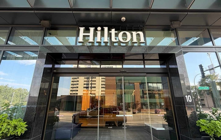 Photo of a Hilton entrance