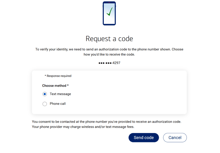 Screenshot of BankAmericard credit card for Students application step 5b