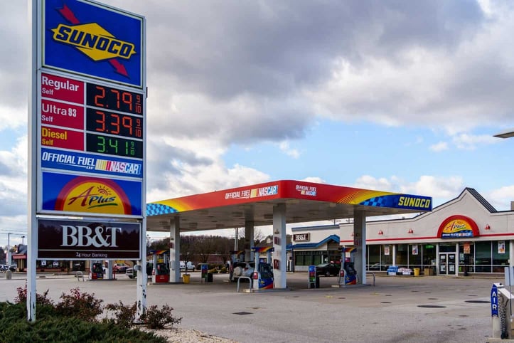 Photo of a Sunoco Gas Station Photo of a Sunoco Gas Station