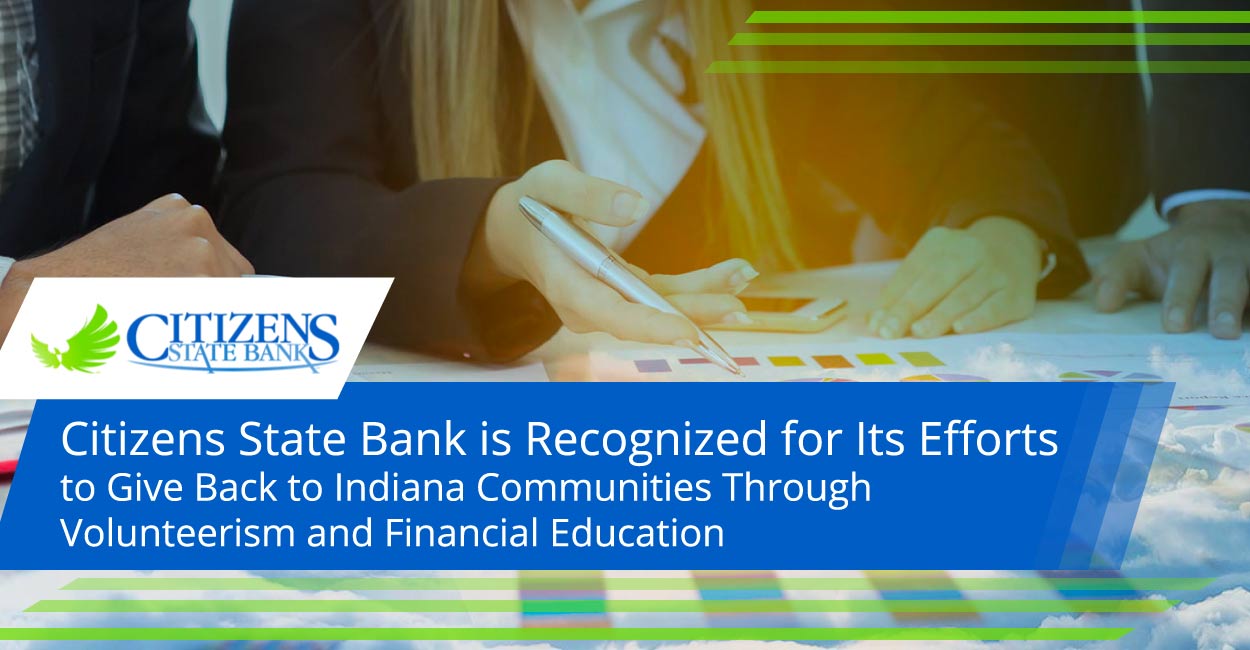 Citizens State Bank is Recognized for Its Efforts to Give Back to