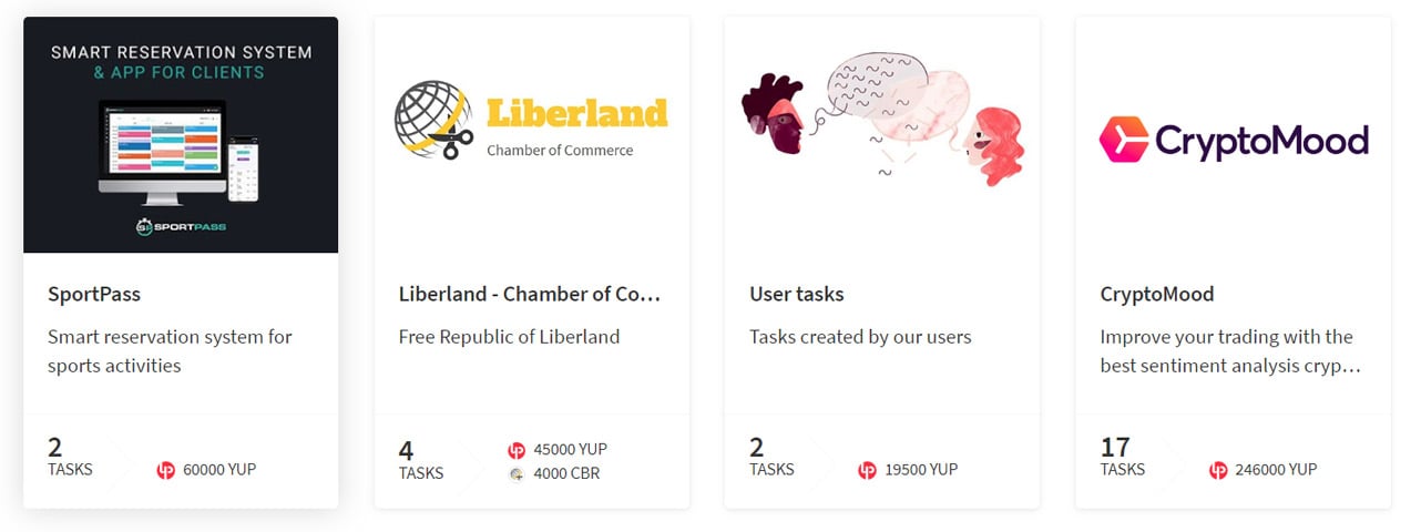 Screenshot of Crowdholding projects Screenshot of Crowdholding projects