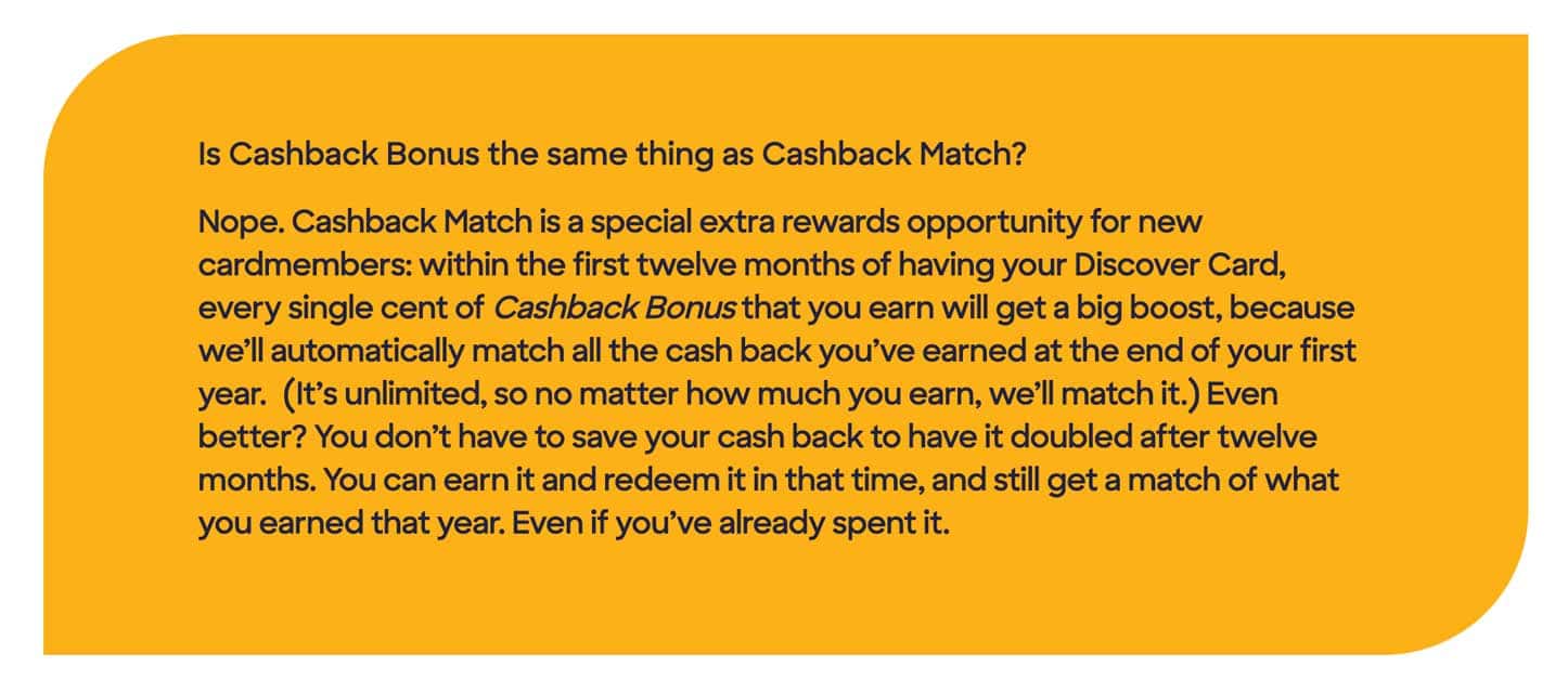 Discover Cashback Bonus description