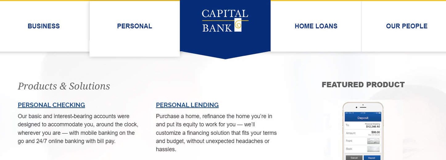 Capital Bank screenshot