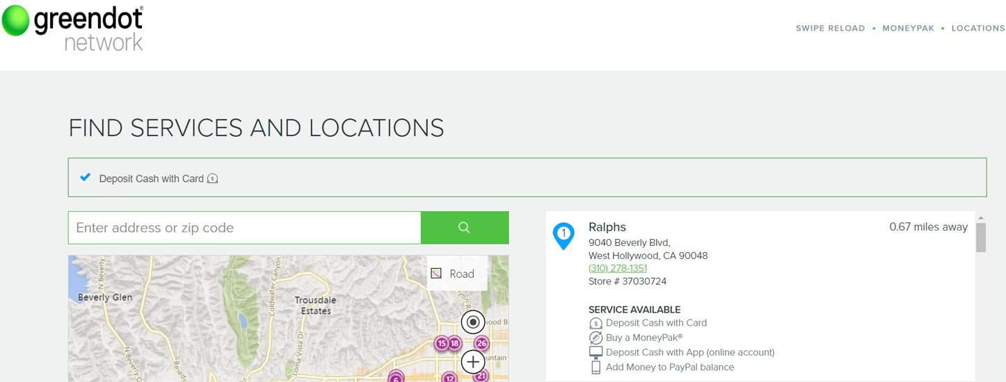 GO2Bank service locations